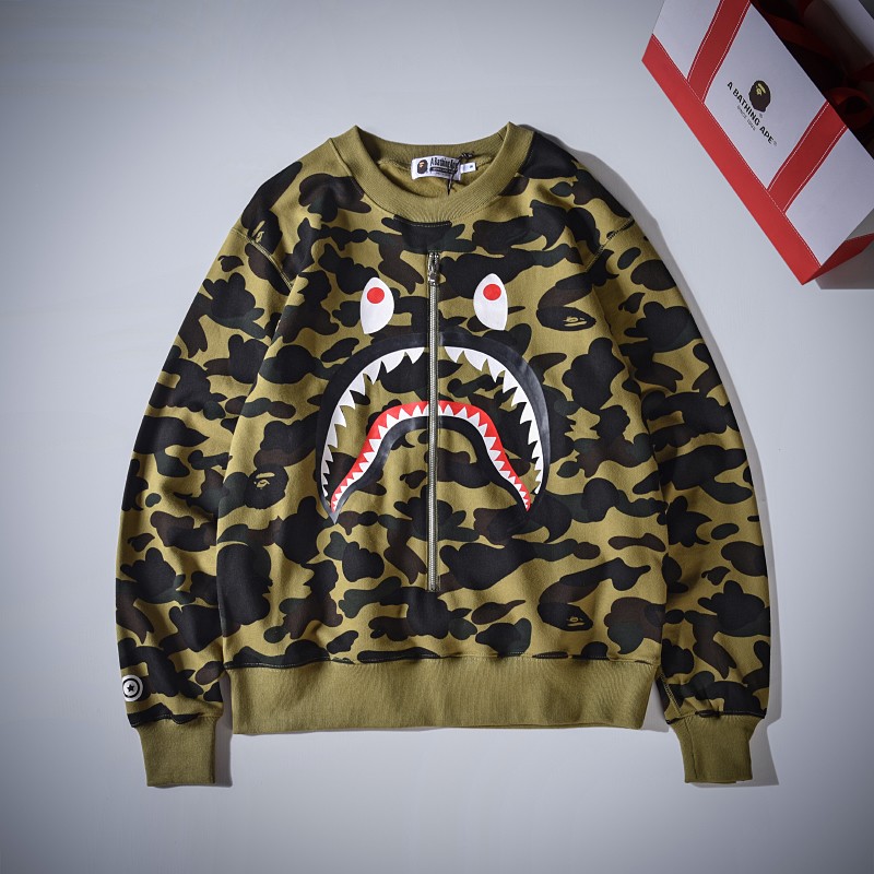 Bape Sweatshirt 5 Colors Blue Yellow Red Purple Green S-2XL XX218